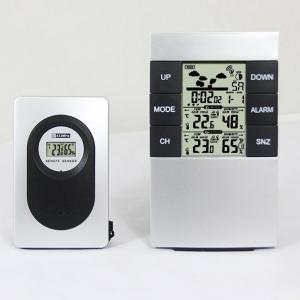 China LED Digital Weather Station Wireless Indoor Outdoor Alarm Clock Thermometer Humidity Meter on sale