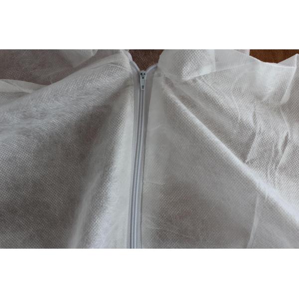 Breathable Tyvek Disposable Coveralls For Dust / Particle / Virus Prevention