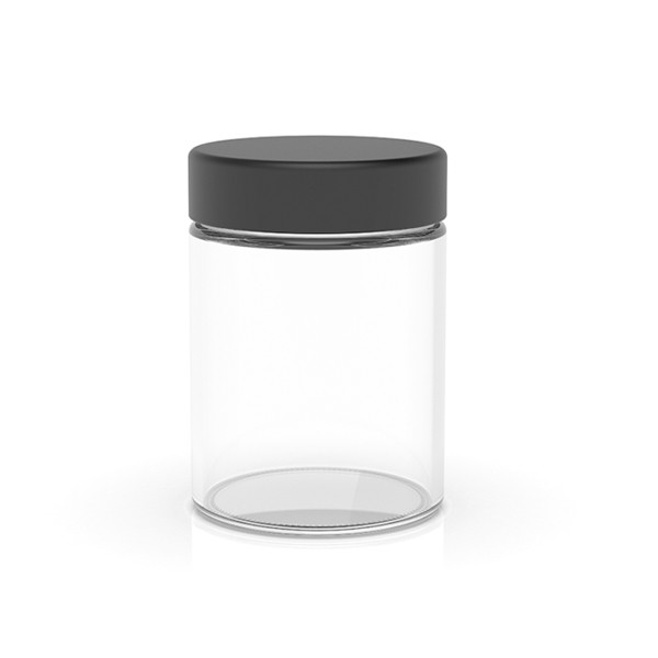 4oz Child Resistant Clear Jar Flower Packaging Flower Glass Jars Containers
