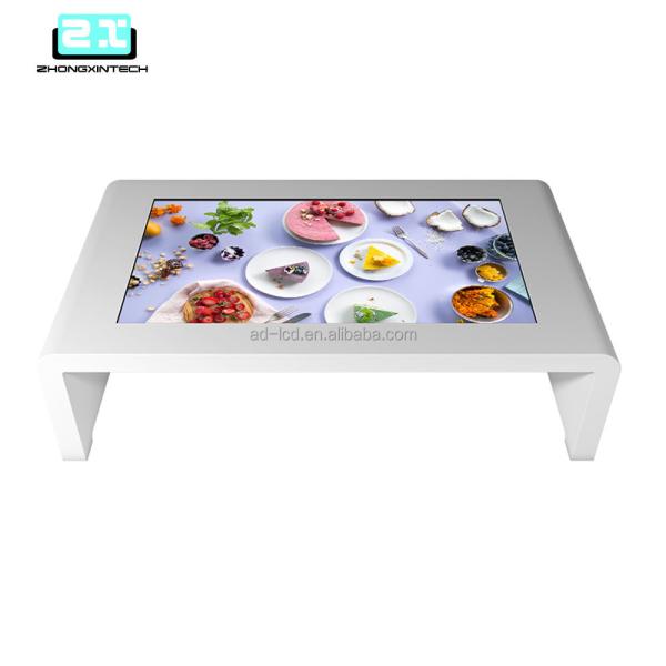 Quality Multi Language Support Digital LCD Interactive Touch Screen Coffee Table For Business for sale