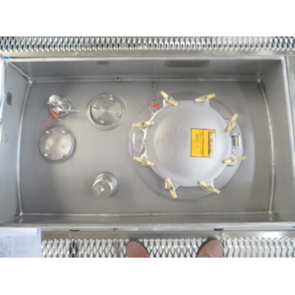 ISO Tank Shipping Container Spare Parts and Accessories 500mm Low Profile Manlid Assembly with Air Inlet Ball Valve 1.5'' BSP