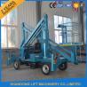 Commercial Hydraulic Articulated Trailer Boom Lift Rental , 8m Rotating Truck Mounted Aerial Lift for sale