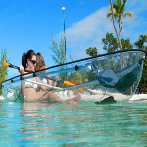 China Durable Clear Fiberglass Fishing Boats , Waterproof Hatch 12 Foot Canoe wholesale