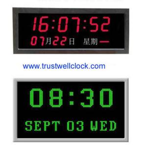 China LED digital displaying clocks on sale