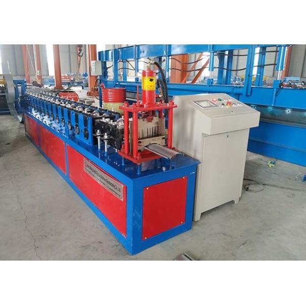 Power 4 KW Roller Shutter Door Roll Forming Machine Chain Size 1 Inch Shaft Diameter ￠38mm