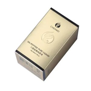 OEM Biodegradable 4C Folding Packaging Boxes Gold Cosmetic Packaging