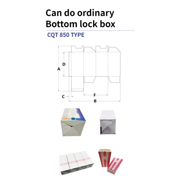 Advanced CQT850 Folder Gluing Machine for 4 Corner Box 6 Corner Paper Box Paper Folding