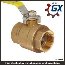 China Cast NPT Full Port Private Label on Handle 4 Inch Brass Ball Valve wholesale