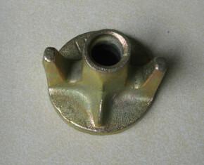 Formwork wing nuts to hold concrete wall formwork system and column forms