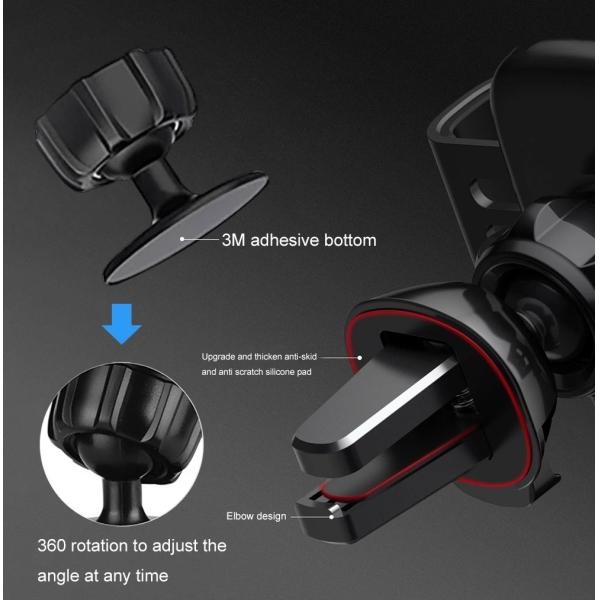 360 Rotation Qi Car Wireless Charger 15W magsafe vent mount For IPhone 13