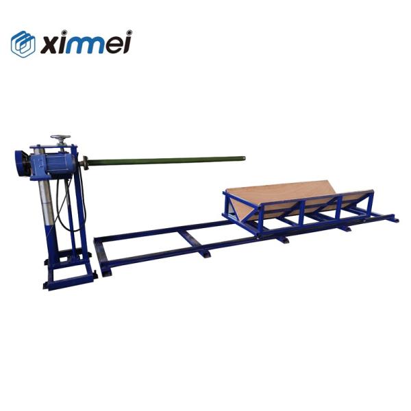 Boring Machine Drilling In Center Of Foam To Allow Sponge Bar To Be Inserted For Peeling Machine Skiving Cylinder Foam Into Thin Infinitely Long Rolls