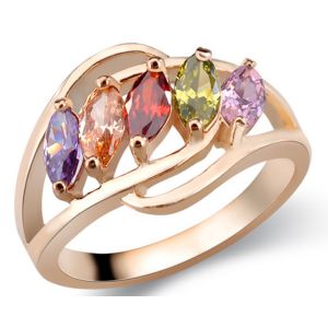 China Top luxury Hoop CZ Ring Micro Pave CZ Ring wholesale