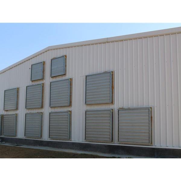 Customized Color Steel Structure Shed Construction Graphic Design For Poultry Farming