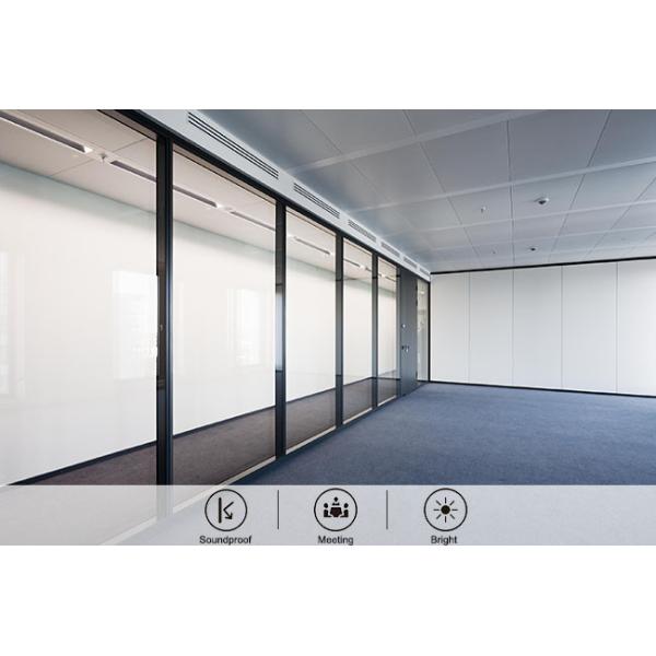 Aluminum Frame Glass Partition Wall with Soundproofing