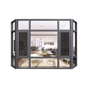 Horizontal Opening Pattern Broken Bridge Aluminum Window Waterproof Fireproof