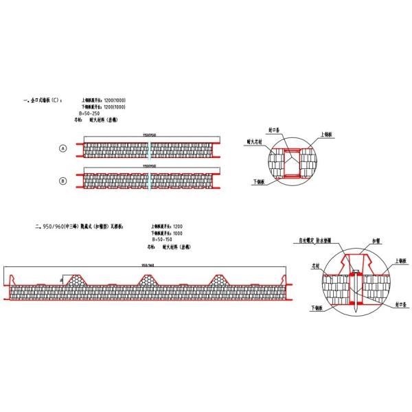 Insulated Roof Wall Sandwich Panels / Sandwich Panel Machine With 0 - 4.05m/min Speed