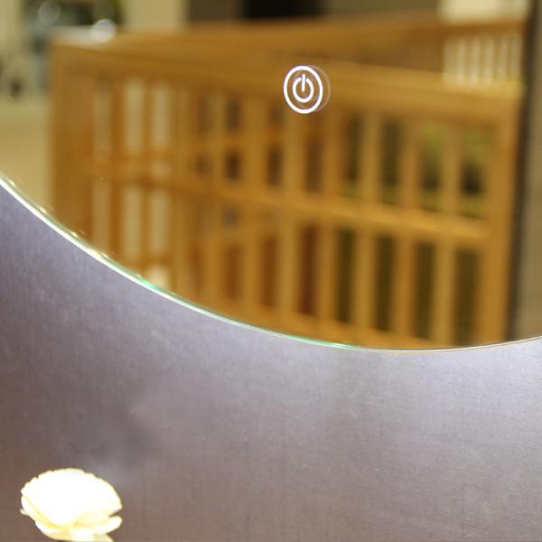 Eco Friendly Lighted Mirror TV Contemporary Magnifying Bathroom Mirror With Light