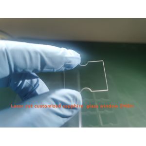 China Customized Shape Laser Cut Sapphire Windows , Sapphire Coated Crystal wholesale