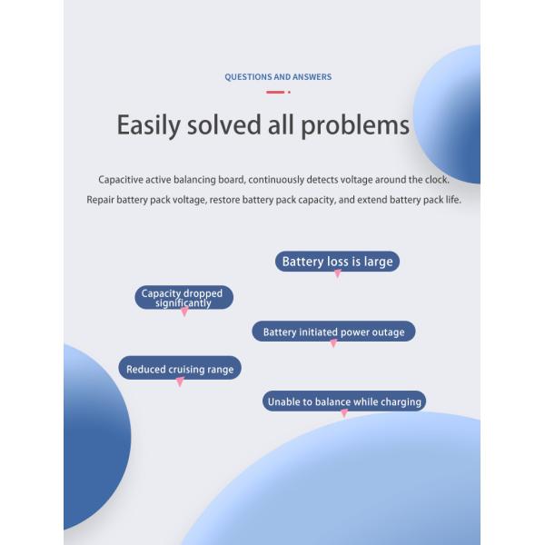 Enerkey 3S-4S 5A Battery Active Equalizer with Acrylic Plate Li-ion/Lifepo4 Battery Balancer for E-bike