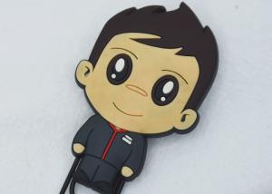 China PVC Silicone Cute Cartoon Keychain Character Boys Cartoon Keyring For Schoolbag wholesale