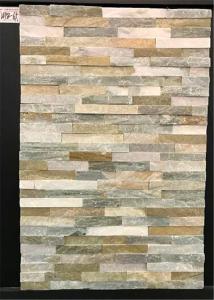 Natural Cultured Slate Ledger Stone For Wall Cladding Panels Z Shape