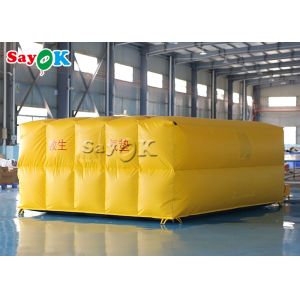 Square Inflatable Lifesaving Pad Yellow Water Lifesaving Equipment