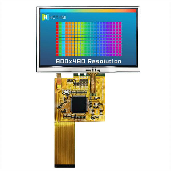 4.3 Inch Custom Display Solutions 800x480 Resistive Touch Panel