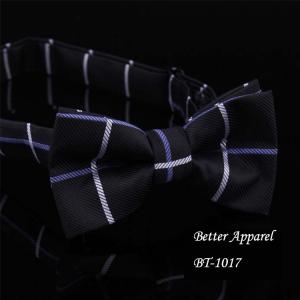China Custom new style jacquard polyester bow tie wholesale