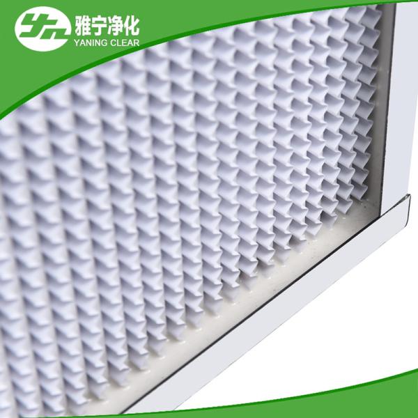Class 100 HEPA Filter / Deep Pleated HEPA Filter With Paper Clapboard