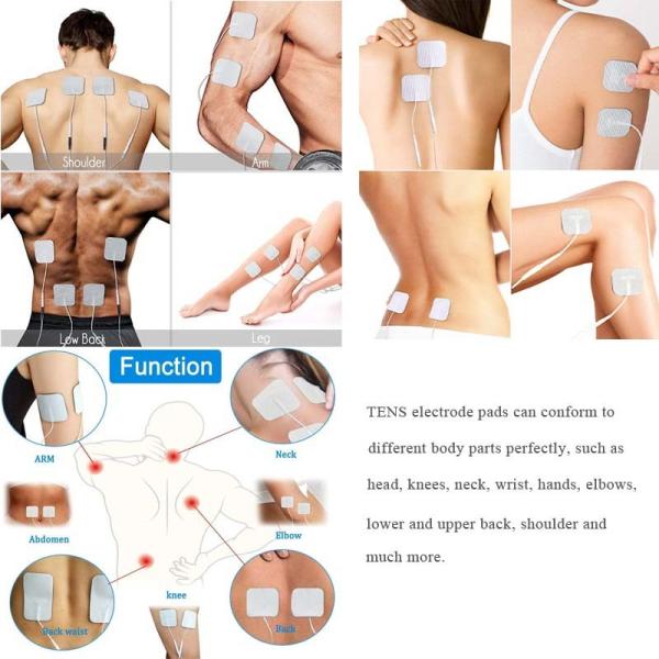 Back Care Electric Muscle Stimulator Machine 60 Pcs Self Adhesion Pads Ems Fitness Machines