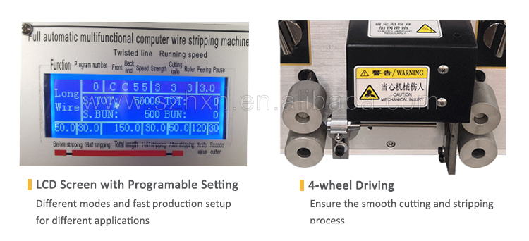 Mini Automatic Computer Wire Cutter and Stripper Machine for 4mm2 Electric Steel Wire