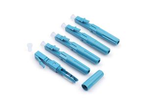 China LC UPC APC Quick Assembly Connector Low Insertion 125um FTTH Fast Connector on sale