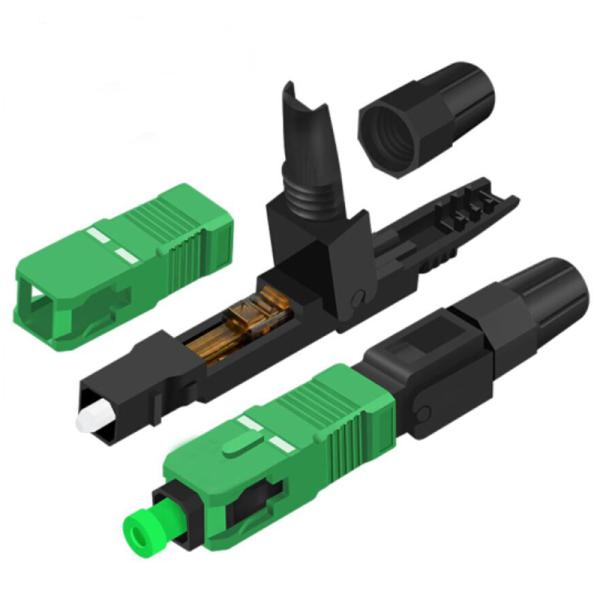 Customized Fiber Optic Connector , Fast SC Connector RoHS Compliant