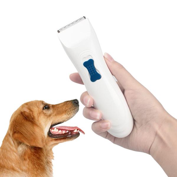 Quality Convenient Using Cordless Pet Grooming Clippers Low Vibration Design White Color for sale