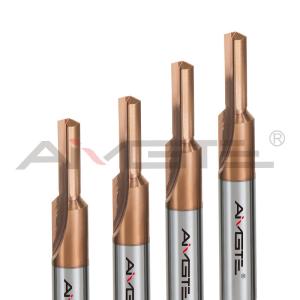 China Wear Resistant 2 Flute Drill Bit 4mm - 32mm Straight Flute Carbide Drill wholesale