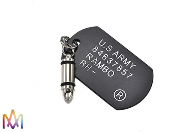 Quality Cremation Urn Bullet Military Army Dog Tags Charms for sale
