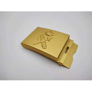 Electroplating Annual Design Golden Army Belt Buckles