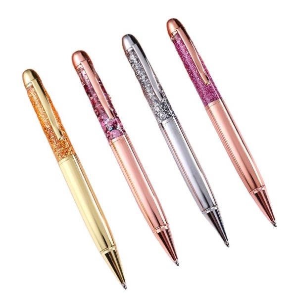 Quality Office Luxury Blue Ball Pens with Printed Logo Refill and Red Ink 2021 for sale