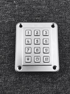 China IP67 waterproof heavy duty rugged die cast backlit keypad with 12 buttons wholesale