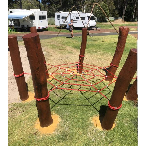 16mm 6 strand PET or PP outdoor combination playground rope for climbing net