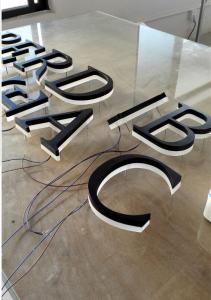 China Custom led backlit stainless steel signs channel letters laser cutting wholesale