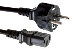 China Long 3 Prong TV European Power Cord UL Listed Safety For Computer Monitor on sale