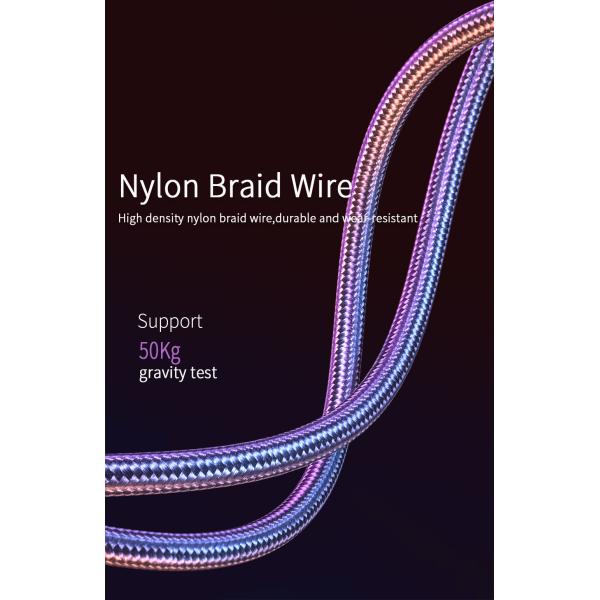 540 Degree Circular USB Magnetic Charging Cable Wire Rotating 3ft Length