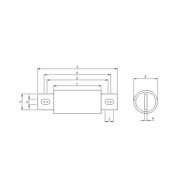 JASO-D622 EV Charger Fuse , Semicomductor Protection 400 Amp Dc Fuse