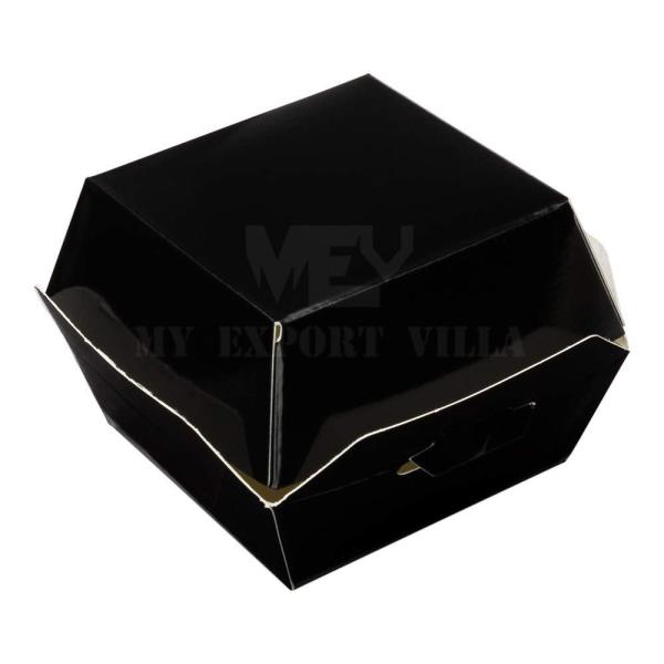 China Fast Food Paper Burger Boxes Packaging Matt Lamination Kraft paper wholesale