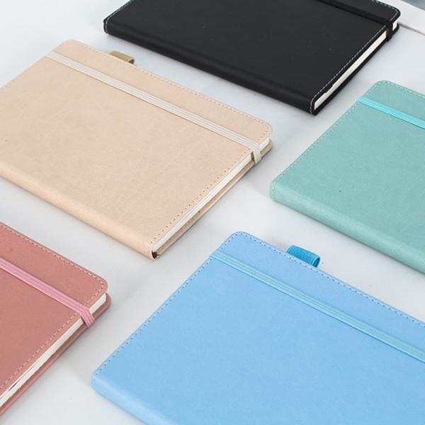 pu leather Diary Journal Notebook Spiral Binding With 100 Sheets Loop Thick