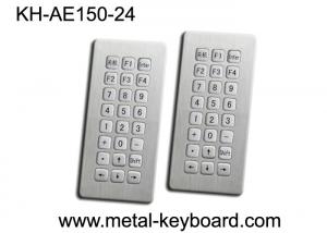China Top panel mounting 24 Keys Stainless Steel Keyboard Industrial Waterproof wholesale