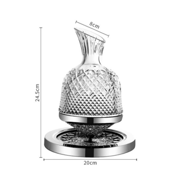 Wholesale Bulk Artisan-Crafted Lead-Free Crystal Wine Decanter & Aerator | 750mL Distributor Carafe