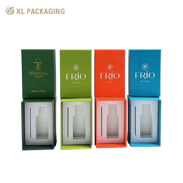 XL Packaging Custom Packaging Box Factory Luxury Lid And Base Custom Perfume Box High Quality Gold Foil In Surface Fashion Perfume Paper Box With Logo