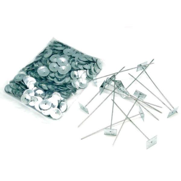 25x25mm Self Adhesive 20mm Stick Pin Insulation System